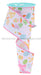 2.5’’X10Yd Bunny/Carrot/Egg White/Multi Rgf155727 Ribbon