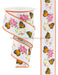 2.5’X10Yd Butterfly W/Flowers White/Multi Rge174927 Ribbon
