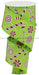 2.5"X10Yd Candy Cane/Peppermint Lime/Red RGB118933 - DecoExchange