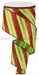 2.5"X10yd Diagonal Glitter Stripe/Royal Lime/Red RG01766T9 - DecoExchange