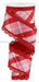 2.5"X10Yd Diagonal Plaid/Fused Back/Lace Lt Pnk/Red/White RGX0059DM - DecoExchange®