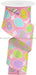 2.5"X10Yd Easter Eggs On Royal Lt Pink/Soft Yllw/Grn/Lav RGA1657W2 - DecoExchange