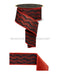 2.5’’X10Yd Foil Leaf Garland/Fused Black/Red LX3146CM Ribbon