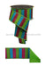 2.5’’X10Yd Glitter Stripe/Fused Hot Pink/Lime/Turq LX3105YA Ribbon