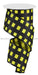 2.5’’X10Yd Glitter Stripes On Satin Yellow/Black RG882529 Ribbon
