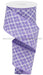 2.5’’X10Yd Glittered Argyle On Royal Lavender/White/Silver RG0190213 Ribbon