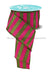 2.5’’X10Yd Horizontal Glitter Stripes Hot Pink/Lime Green RGF1967AW ribbon