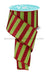 2.5’’X10Yd Horizontal Glitter Stripes Lime Green/Red RGF1967W1 Ribbon