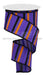 2.5X10Yd Horizontal Stripe/Royal Purple/Orange/Black Rga12146A Ribbon
