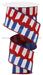 2.5"X10Yd Horizontal Stripe/Royal Ricrac Red/White/Blue RG2078A1 - DecoExchange