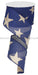 2.5’’X10Yd Large Stars On Cross Royal Beige/Navy RG01269K6 Ribbon