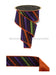 2.5’’X10Yd Multi Diagonal Stripe/Fused Black/Purple/Orange/Lime LX315802 Ribbon