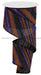 2.5"X10Yd Multi Diagonal Stripes/Royal Black/Purple/Orange RGB1302YR - DecoExchange®