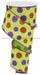 2.5"X10Yd Multi Size Glitter Dots/Royal Lime/Purple/Orange RG0170733 - DecoExchange