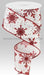 2.5’X10Yd Multi Snowflakes White/Red/Burgundy Rgc157627 Ribbon