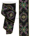 2.5’’X10Yd Ornate Loop Diamond Black/Mardi Gras RGE192402 Ribbon