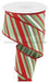 2.5"X10Yd Peppermint Stripes/Royal Clover/Red/White RGC1585AM - DecoExchange®