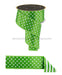 2.5’’X10Yd Polka Dot/Stripe/Fused Fresh Green/White Lx3056Lt Ribbon