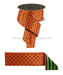 2.5’’X10Yd Polka Dot/Stripe/Fused Orange/Black/Fresh Green LX307120 Ribbon