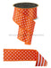 2.5’’X10Yd Polka Dot/Stripe/Fused Orange/White LX305620 ribbon