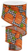 2.5"X10Yd Pumpkin Patch/Check White/Orange/Moss/Black RGA148027 - DecoExchange