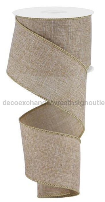 2.5X10Yd Royal Burlap Light Tan Rg1279J1 Ribbon