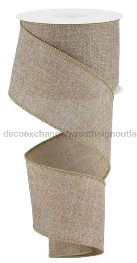 2.5X10Yd Royal Burlap Light Tan Rg1279J1 Ribbon