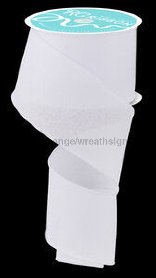 2.5’X10Yd Royal Burlap White Rg127927 Ribbon