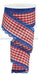 2.5"X10Yd Scalloped Edge Gingham Red/White W/Blue RGA1544A1 - DecoExchange®