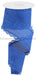 2.5’X10Yd Scalloped Edge Royal Burlap Blue Rgc130325 Ribbon