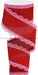 2.5’X10Yd Scalloped Edge Royal Burlap Light Pink/Red Rga15428F Ribbon