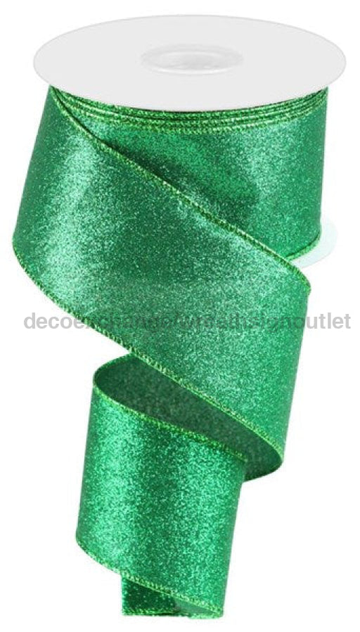2.5"X10Yd Shimmer Glitter Emerald Green RGC159706 - DecoExchange