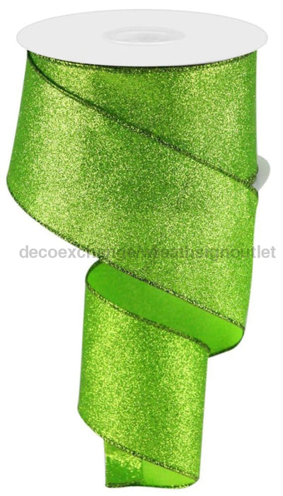 2.5’’X10Yd Shimmer Glitter Lime Green RGC1597E9 Ribbon