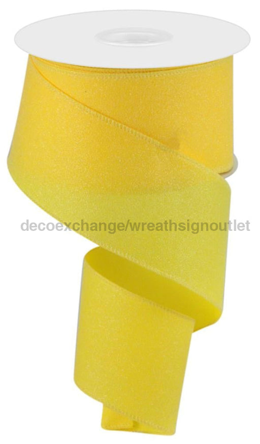2.5’’X10Yd Shimmer Glitter Yellow RGC159729 Ribbon