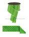 2.5’’X10Yd Small Polka Dot/Fused Fresh Green/Black Lx3047Lt Ribbon