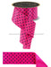 2.5’’X10Yd Small Polka Dot/Fused Hot Pink/Black Lx304711 Ribbon