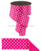 2.5’’X10Yd Small Polka Dot/Fused Hot Pink/White Lx303111 Ribbon