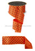 2.5’’X10Yd Small Polka Dot/Fused Orange/Black LX304720 Ribbon