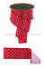 2.5’’X10Yd Small Polka Dot/Fused Red/White/Pink LX3043HX ribbon