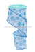 2.5’X10Yd Snowflakes/Swirls Lt Blue/White/Turq Rgf1355Dc Ribbon