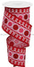 2.5"X10Yd Stripe Glitter Circle W/Loops Red/Pink/White RGE1068Y1 - DecoExchange®