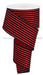 2.5’X10Yd Velvet Vertical Thin Lines Red/Black Rge139424 Ribbon