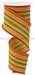 2.5’X10Yd Vertical Stripe/Royal Mustard/Orange/Moss Rgc1491T6 Ribbon