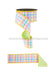 2.5’’X10Yd Watercolor Plaid/Fused Multi Lx1019Rt Ribbon