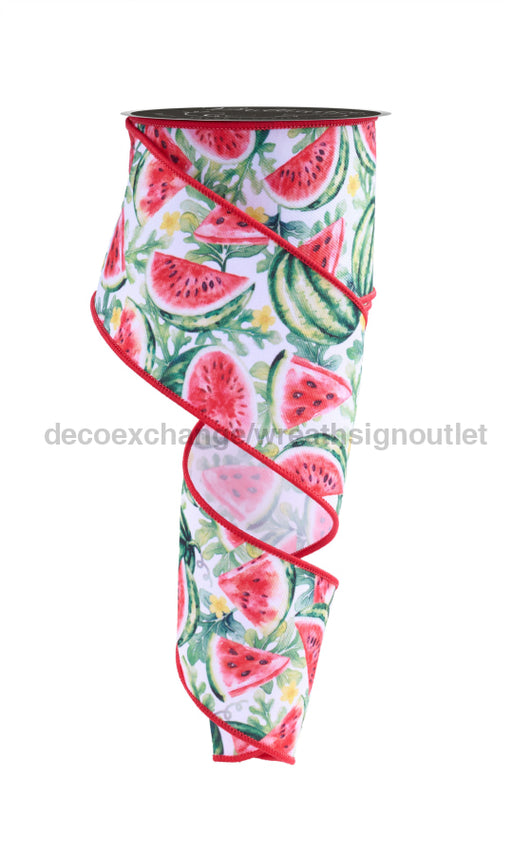 2.5’’X10Yd Watermelon Pink/Yellow/Green LS1040 Ribbon