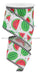 2.5’X10Yd Watermelon Slices/Thin Stripe White/Red Pink/Grn/Black Rga861927 Ribbon