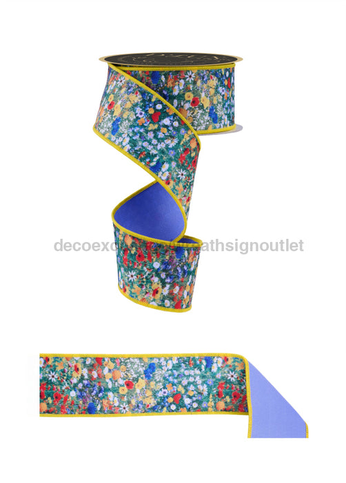 2.5’’X10Yd Wildflower Field/Fused Multi Lx1051 Ribbon
