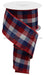 2.5’’X10Yd Woven Check Red/White/Navy RGA1925A1 Ribbon
