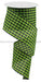 2.5"X10Yd Woven Gingham Check Lime Green/Black RGA12127H - DecoExchange®