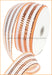 2.5’X25Yd Wide Foil Stripe Orange/White Rr3063Jj Ribbon